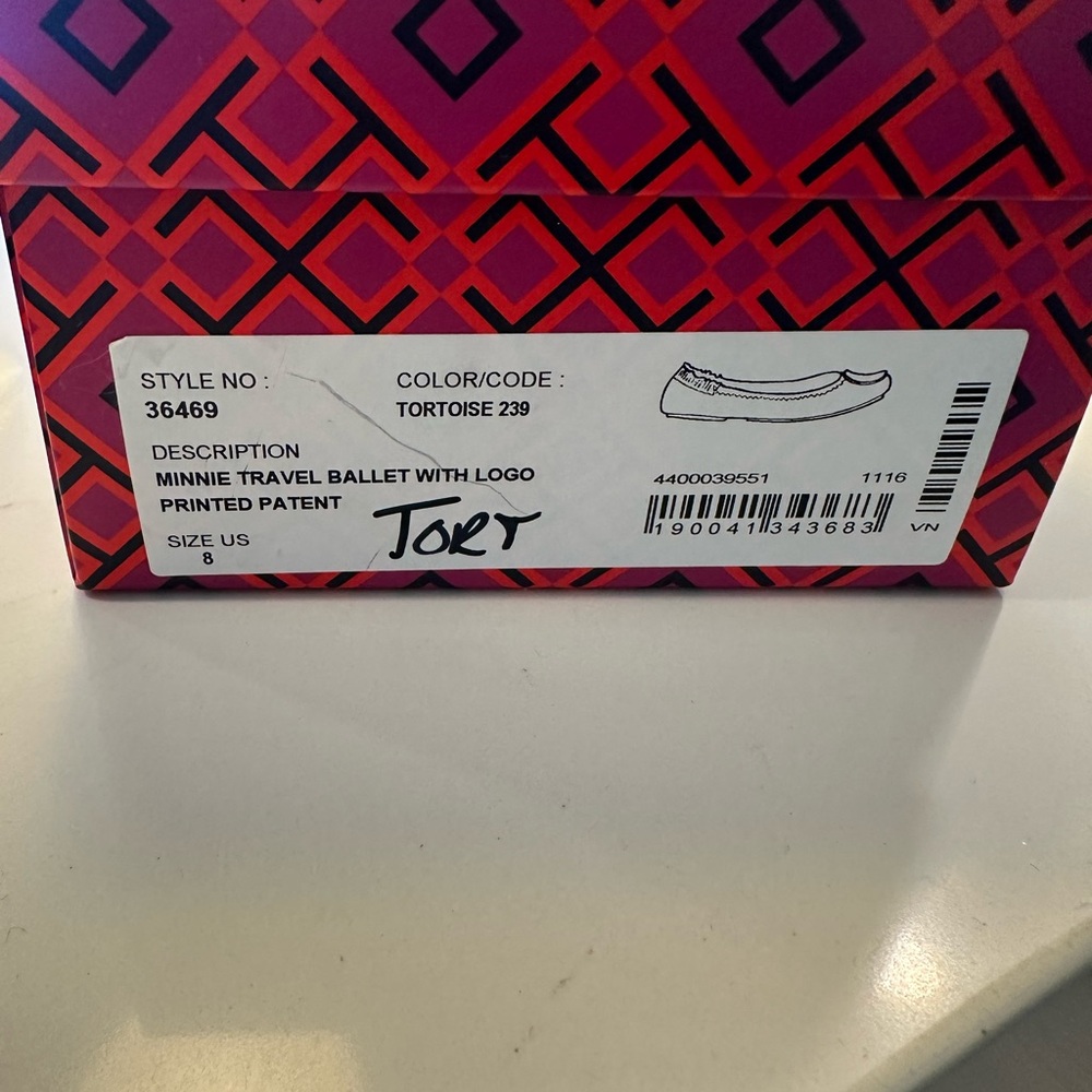 Tory Burch Minnie Ballet Tortoise Flats - Picture 4 of 6